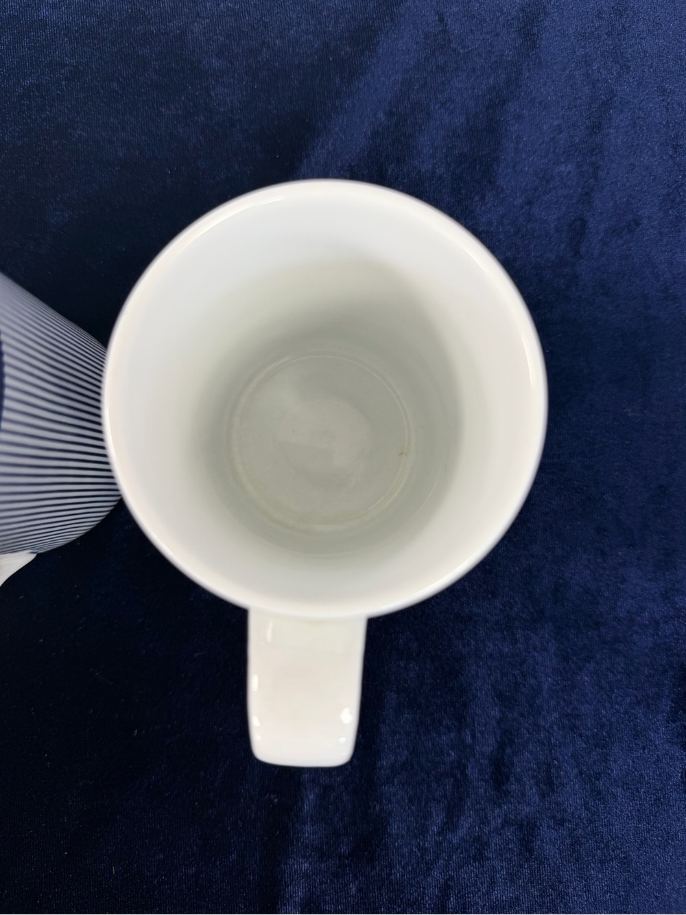 Vintage Dansk Bistro Ringsted Blue White Stripe MCM Coffee Mug Blue/White 10oz - Picture 4 of 8